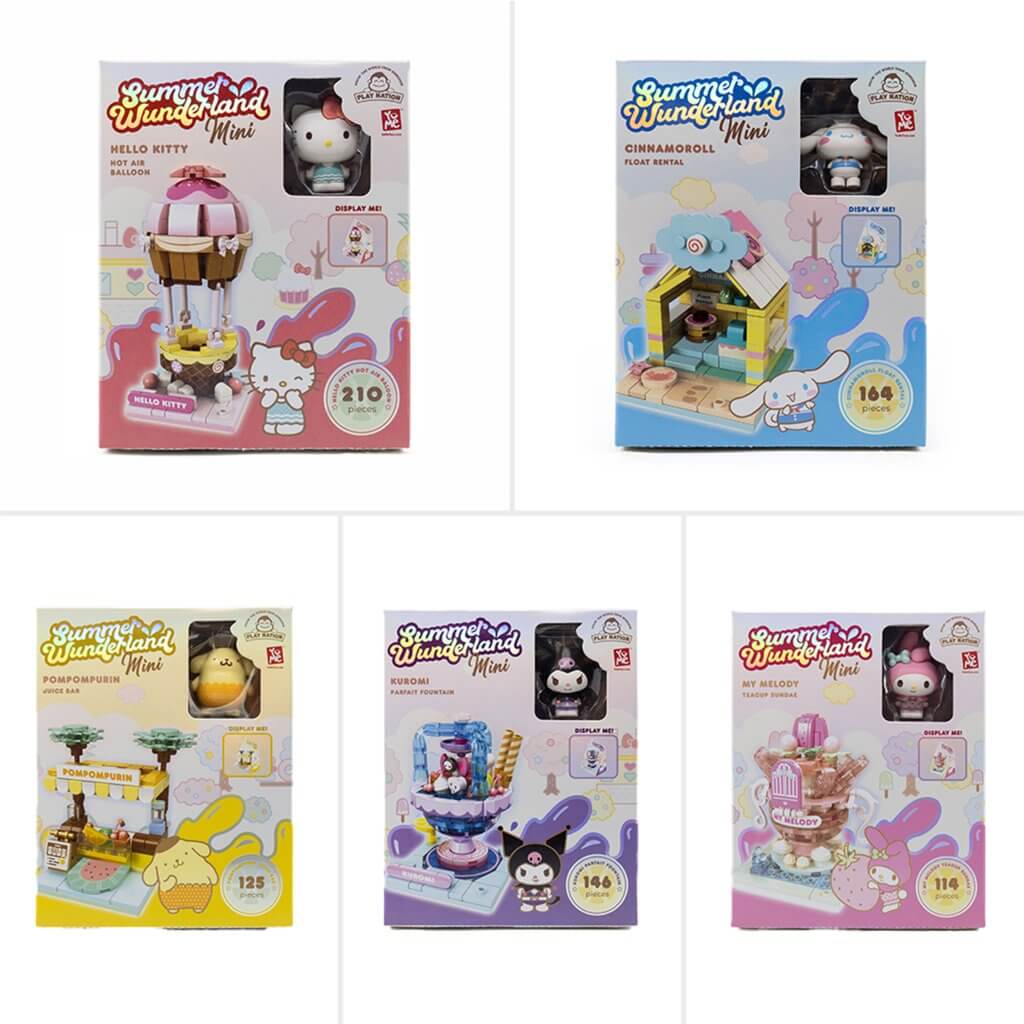 HELLO KITTY - YuMe Blocks Summer Wunderland Mini Series Asst HELLO KITTY - YuMe Blocks Summer Wunderland Mini Series Asst